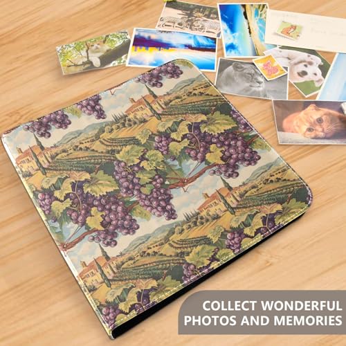 Álbum de fotos ALAZA con cubierta de cuero PU, diseño de tres anillos, para bodas, viajes y recuerdos familiares miniatura 4
