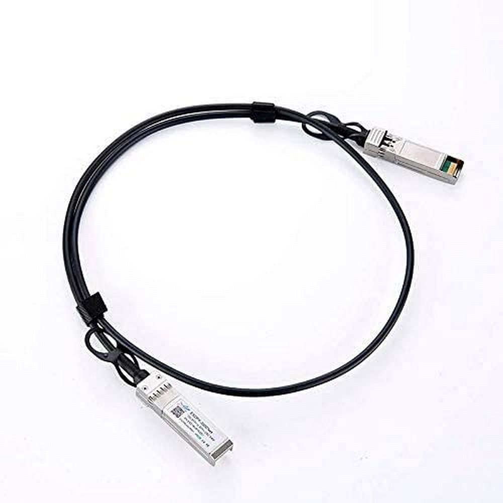 Elfcam® - Kabel SFP+ do SFP+ 10Gb z bezpośrednim mocowaniem, Direct Attach Copper (DAC) Twinax Cable, kompatybilny z Cisco (3M, zestaw 2 szt.)