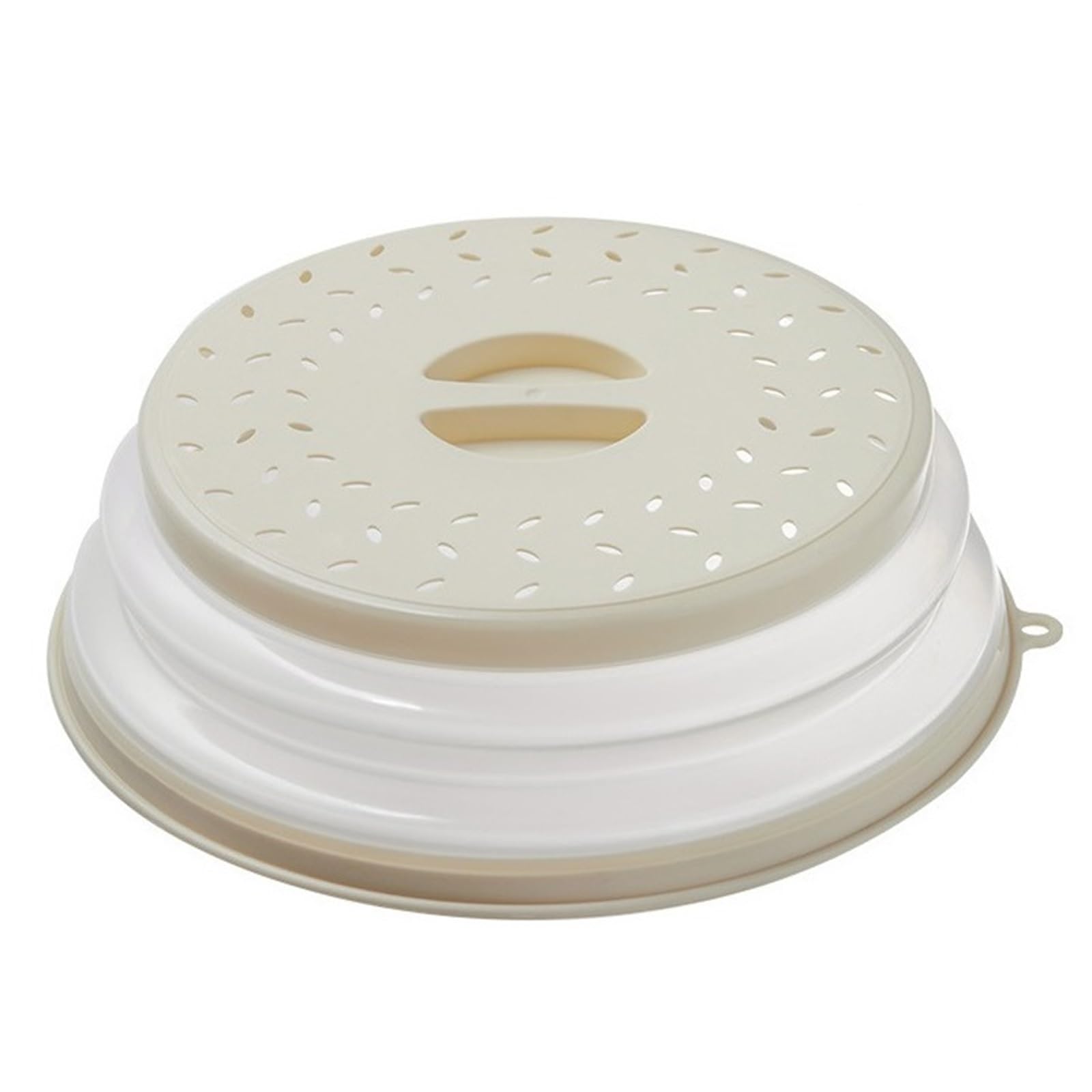Oil-proof Microwave Splatter Cover Splash-proof Retain Fresh Lid Heat Resistant Kitchen Gadget(Red,31cm)(Beige,31cm)