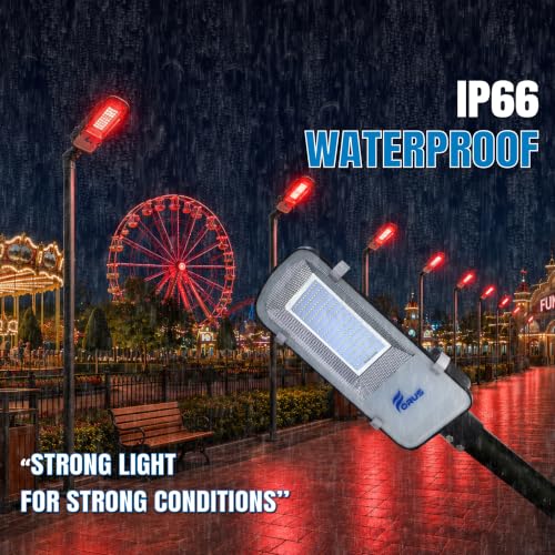 Image of Forus 100W Red Street Light Outdoor LED IP66 Waterproof Decorative Focus Lamp for Road Garden Events Security Terrace Landscape Pathway Building Festival Stage Party Celebration Lighting - 1 Pc