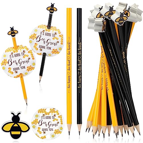 Set de 50 lápices con temática de abejas miniatura 1