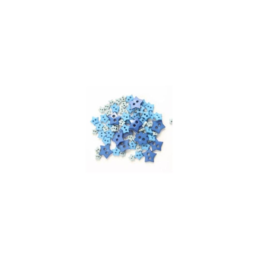 Trimits Blue Star Miniature Buttons (Value Pack Of 5)