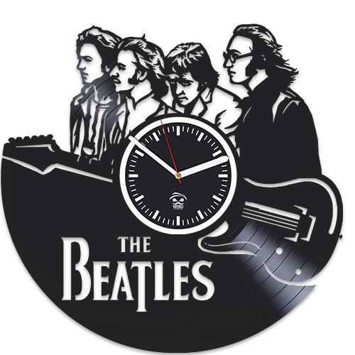 Rock Music Band, The Beatle, Paul, John Lenn, Vinyl Wall Clock, Handmade Best Gift for Musician, Vinyl Record Clock, Silent 12 Inch, Wall Clock Modern, Gift for Him - Les Beatles, Paul McCartney, John Lennon, RIngo Starr, George Harrison Rock Music Band, The Beatle, Paul, John Lenn, Vinyl Wall Clock, Handmade Best Gift for Musician, Vinyl Record Clock, Silent 12 Inch, Wall Clock Modern, Gift for Him