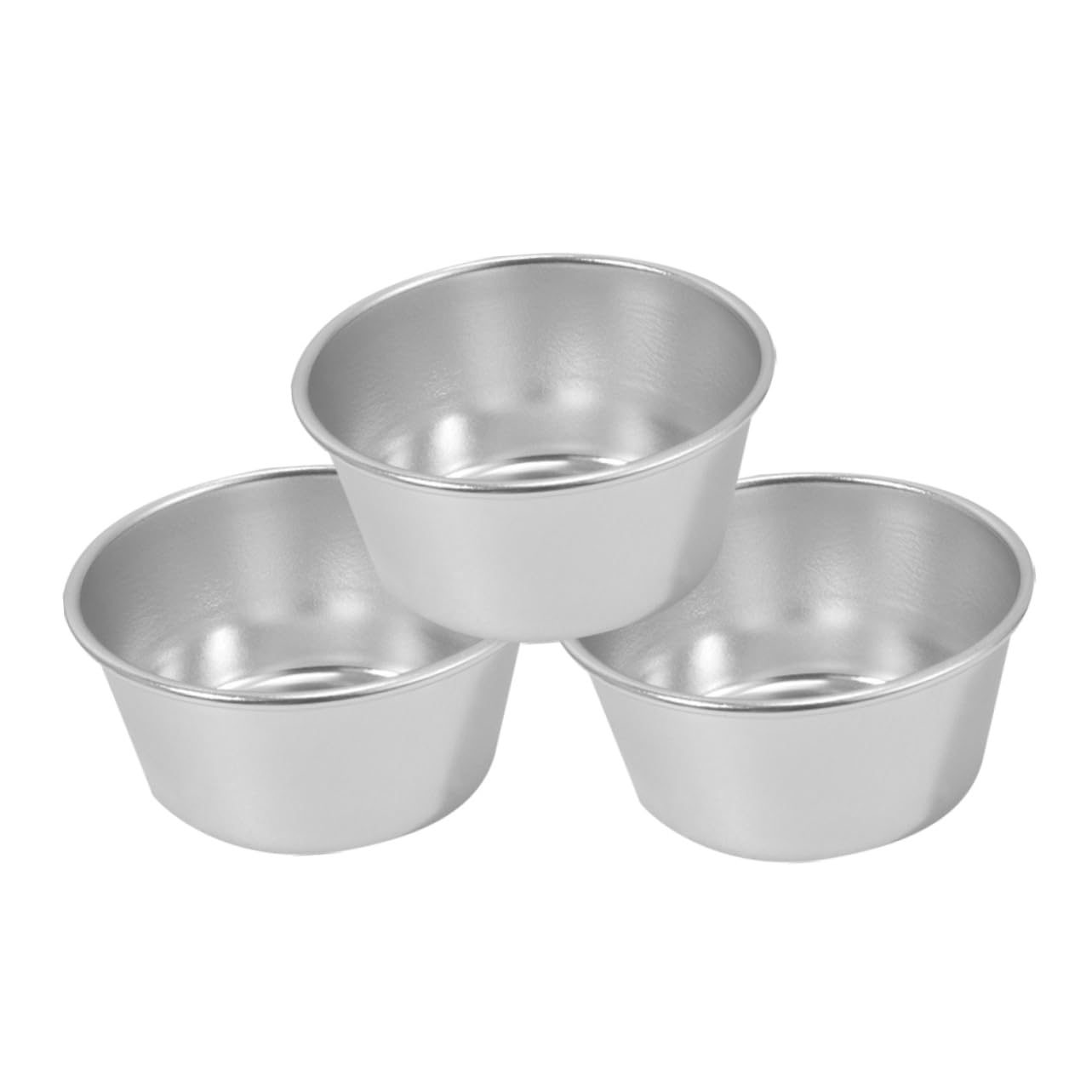 Garneck 3pezzi Stampo per Dolci in Acciaio al Carbonio da Teglia da Forno Semplice Antiaderente Stampo per Torte e Budini per Cucine Domestiche e Pasticcerie