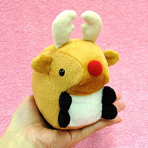 Amazon.co.jp: ムニュマム 赤鼻トナカイ ぬいぐるみ Mサイズ
