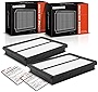 A-Premium 2-PC Engine Air Filter Compatible with Hyundai Santa Fe 2019-2020, Palisade, Santa Fe Sport & Kia Sedona 2015-2021, Sorento 2016-2020, Telluride 2020-2023, Rigid Panel, Replace# 28113A9100