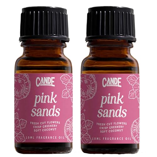 Image of CANDECraftCo Premium Fragrance Oil - Diffuser Oils Fragrances Scented for Home, Candle Soap Making Supplies, Aromatherapy Blends for House (0.34 Fl Oz) (2-Pack, Pink Sands)