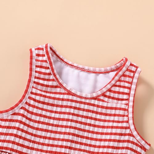 Image of HAPPYMA Baby Swimsuit Toddler Girl Bathing Suit Summer Stripe Bikini Set Beach Two Piece Swim Wear