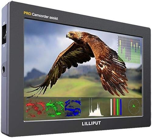 LILLIPUT VIVITEQ - Monitor de campo Q7 Pro de 7 pulgadas, diseño delgado de metal de 1920 x 1200, con HDR 3D-LUT SDIHDMI, conversión cruzada, forma
