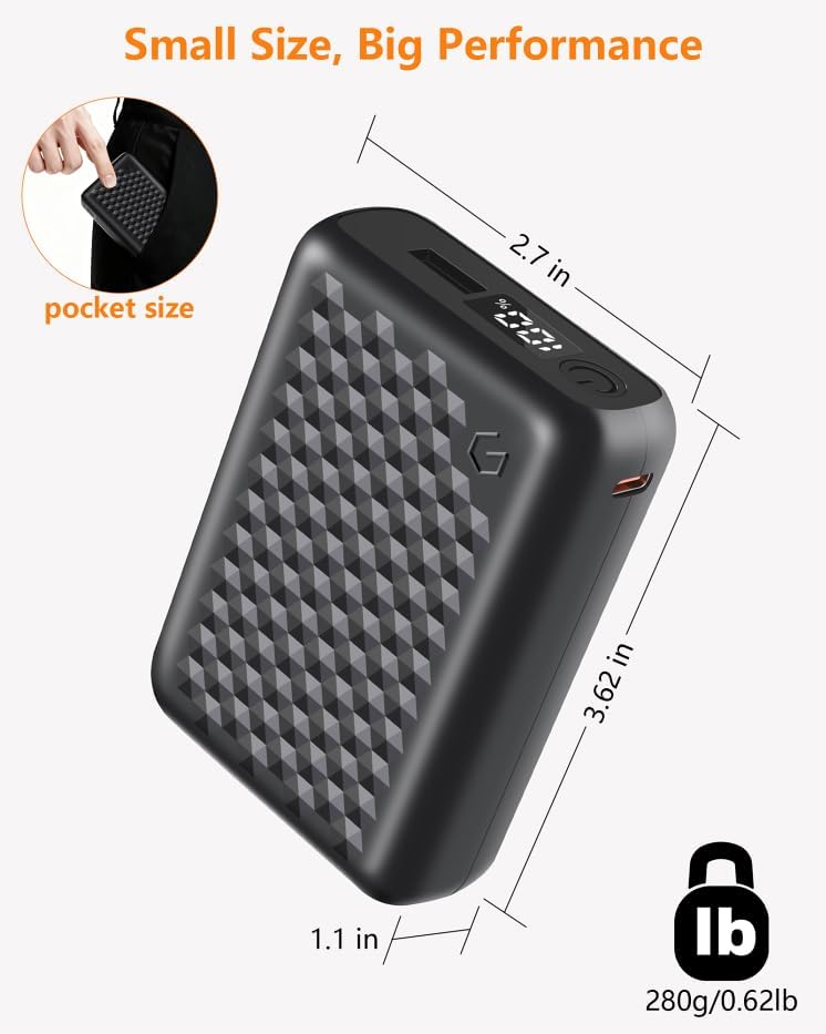 Miniatura 4 de Batería portátil calentada del banco del poder de la chaqueta 18400mAh para la capa de calefacción