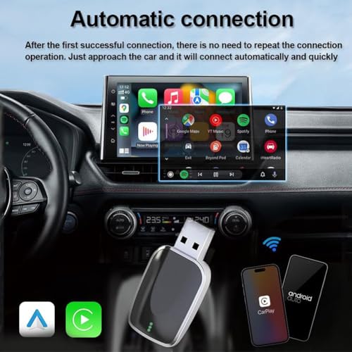 Adaptateur Carplay sans fil Peugeot 208 2016-2018 et Android Auto