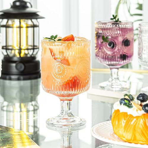 Set de 2 Copas Vintage de Cristal 8oz miniatura 4
