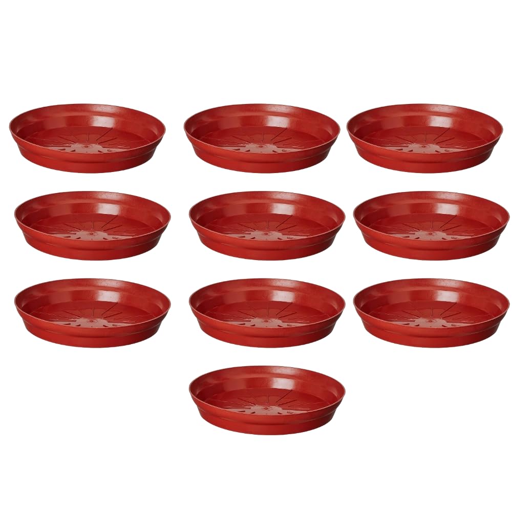 BHAJANLAL GREENERY Plastic Bottom Drip Tray, Brown, 4 Inch, Pack of 10 (B09FGD22L9) Amazon Price History, Amazon Price Tracker