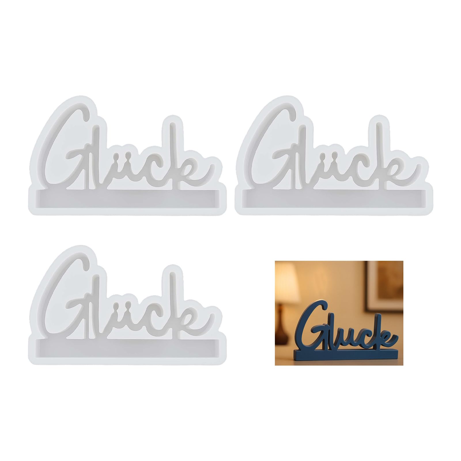 Shurhome Flexible Silicone for Letter Shape Crafting Soap Chocolates Home Decoration Letter