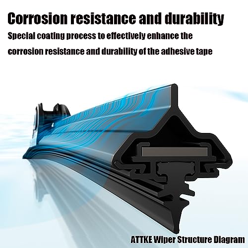 2 Wipers 26" + 20" Front Windscreen Wiper Blades for BMW X3 2011-2017/BMW X4 2015-2018-OE Original Quality (set of 2) by ATTKE - Used condition - Image 2