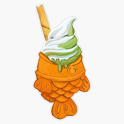 Taiyaki - Adhesivo adhesivo de vinilo para parachoques, impermeable, 5 pulgadas
