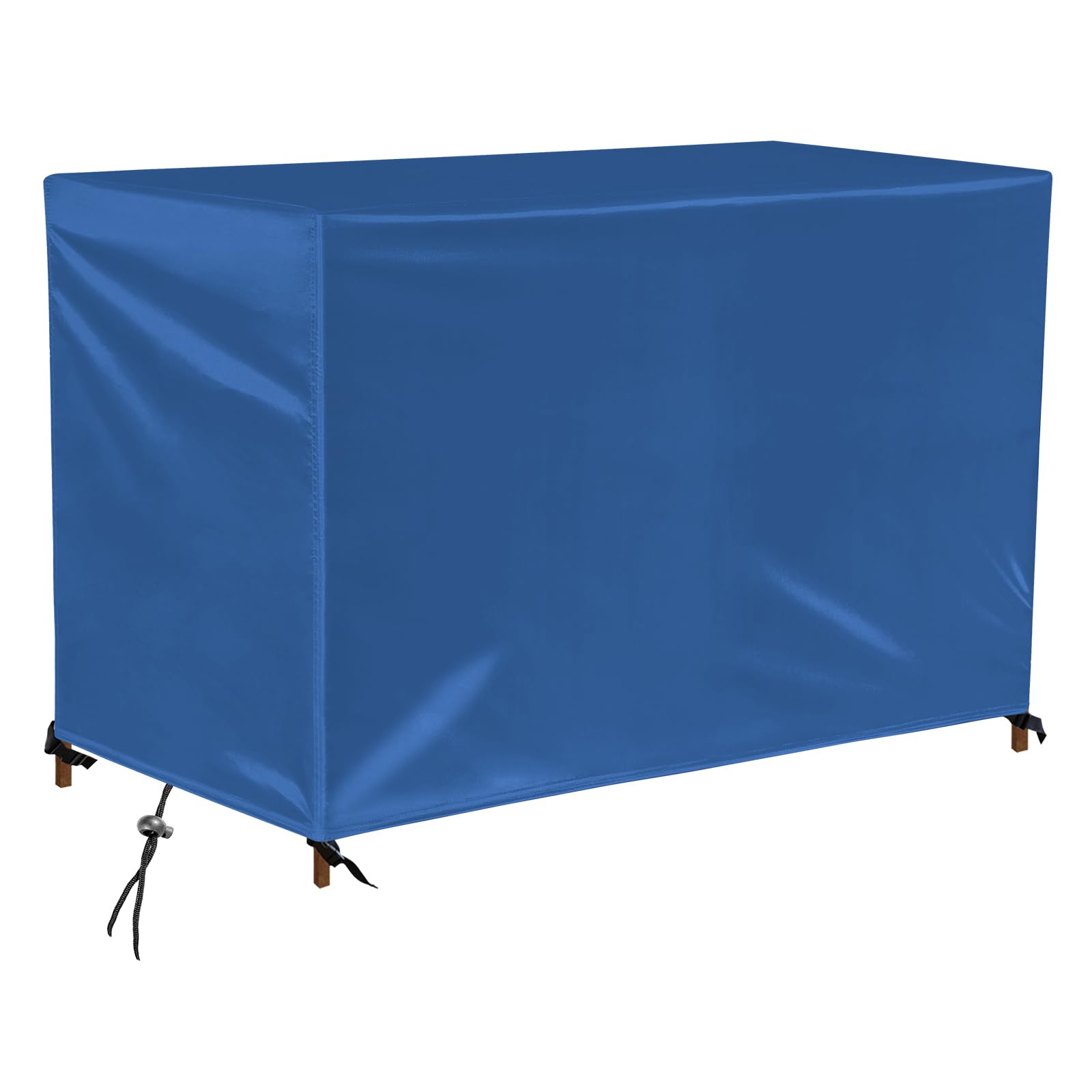 Abdeckung Gartenmöbel Winterfest,210x110x90cm,Abdeckplane Gartenmöbel Wasserdicht Rechteckig, 420D Oxford Gewebe Anti-UV, Schutzhülle für Gartentisch, Loungemöbel,Blau
