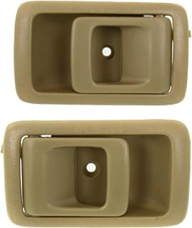 KarParts360 for Toyota Tacoma 2001 2002 2003 2004 Interior Door Handles Front or Rear, Driver and Passenger Side | Pair | Beige | Excluded Door Lock Hole | Replacement for 6920510070E, 6920610070E