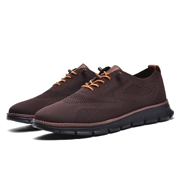 Wearbreeze Men’s Business Casual Oxford Sneakers – Lightweight Lace-Up Dress Shoes for Work, Travel & Daily Commute by RUFONE - Used condition - Image 5