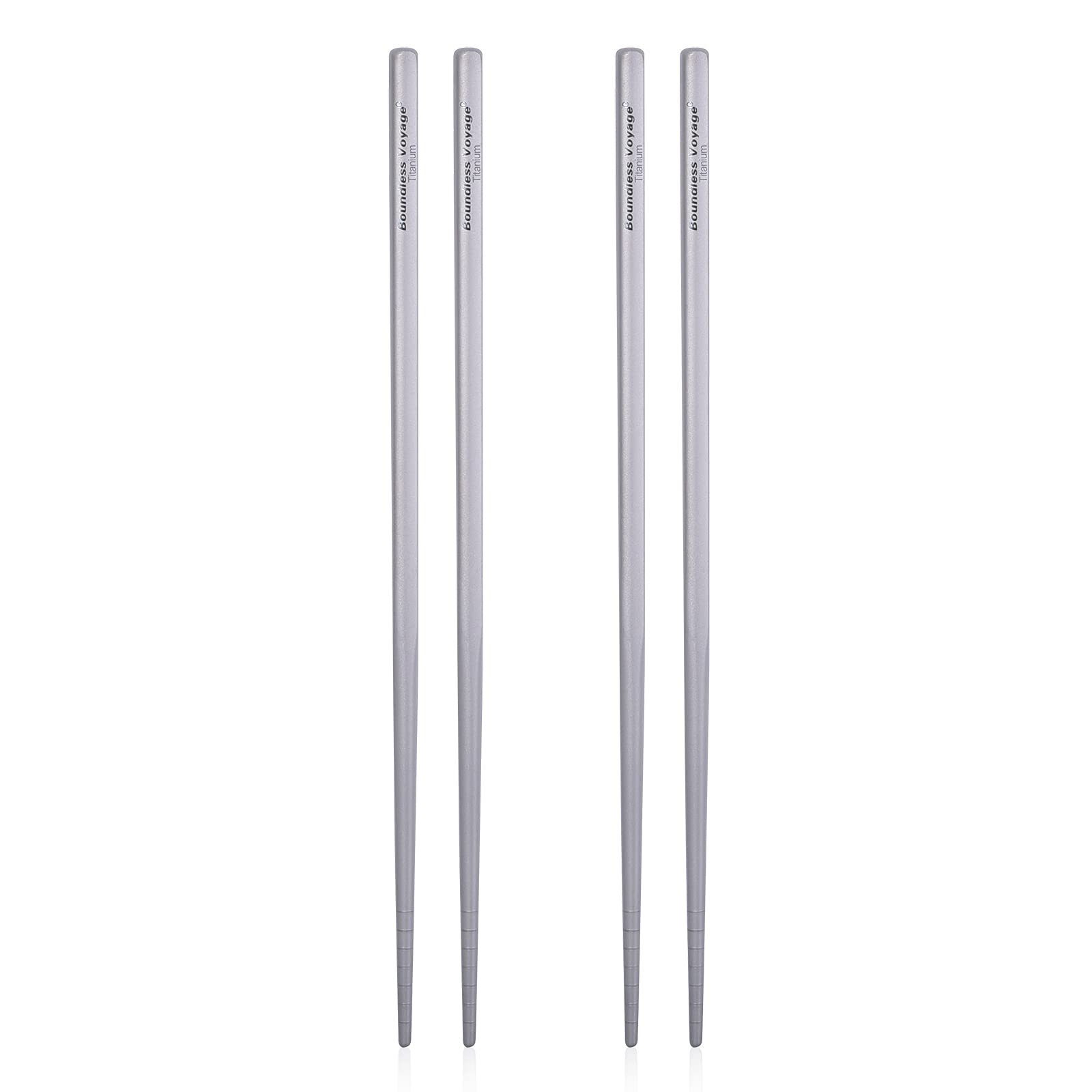 Boundless Voyage Titanium Chopsticks, Camping Chopsticks, Square Chopsticks, Outdoor Chopsticks with Storage Bag Ti1001T (Square 2-piece Set) : Sports & Outdoors