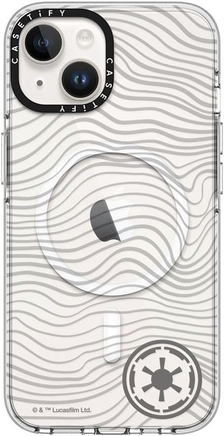 CASETiFY Clear iPhone 14 Pro Max Case [Mandalorian Co-Lab/Not Yellowing / 6.6ft Drop Protection/Compatible with Magsafe] - You Ready for an Adventure - Clear