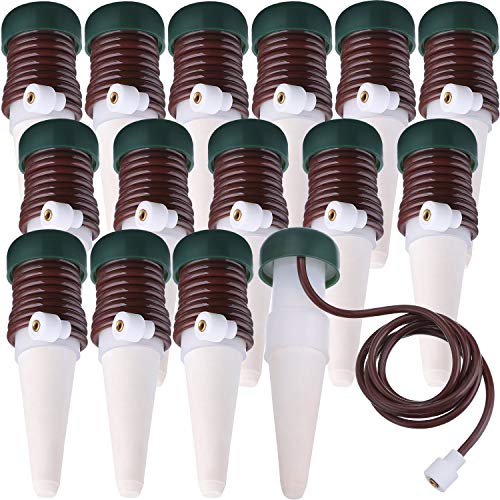 Hestya Watering Stakes Automatic Watering System, Plant Self Drip Irrigation Slow Release for Indoor or Outdoor Houseplants (15)