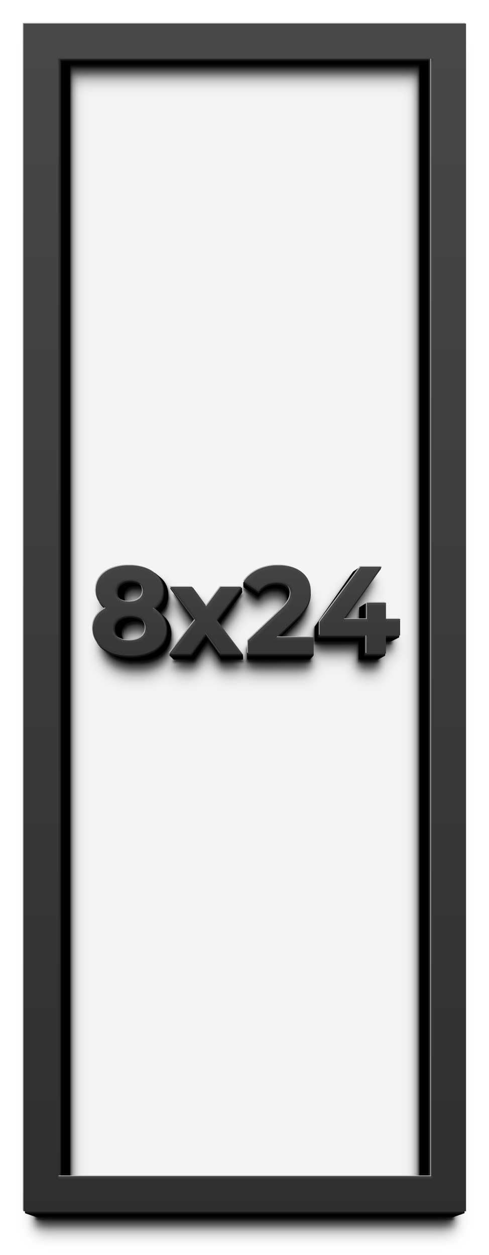 Dugan 8x24 Shadow Box Display Frame Black