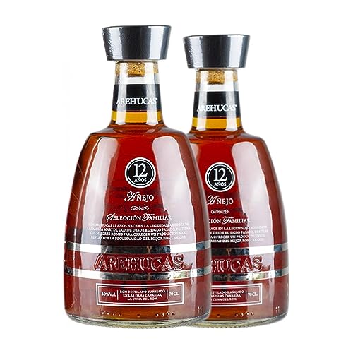 Ron Arehucas 12 Años 70 cl (Caja de 2 Botellas de 70 cl)