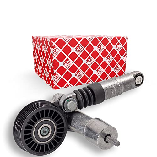 febi bilstein 18660 Tensioner Assembly with vibration damper, for auxiliary belt, pack of one