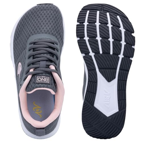 Wide Toe Box Shoes Women Walking Shoes with Arch Support Comfortable Wide Width Tennis Sneakers for Plantar Fasciitis Relief GreyPink US 104