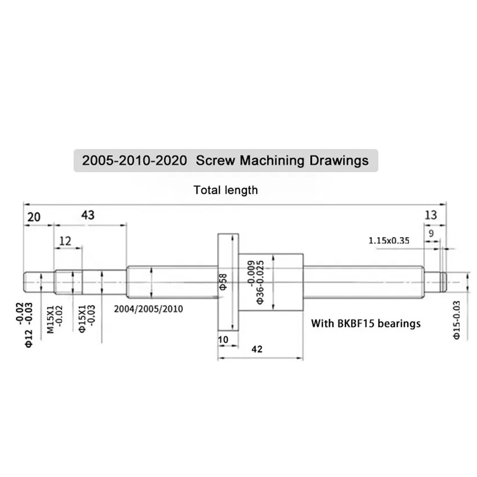 Metal Ball Screw nut end Processing SFU2005 1123-1500mm Ball Screw Spindle Kits and Motor Kits for Engraving Machine Accessories(1400mm)