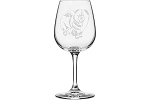 Chow Chow Dog Themed Etched All Purpose 12.75oz Wine Glass