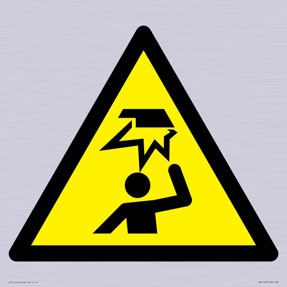 W020 Warning: Overhead obstacle Sign - 300x300mm - S30