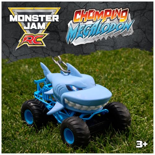Image of Monster Jam Chomping Megalodon RC Toy Monster Truck, 1:15 Scale