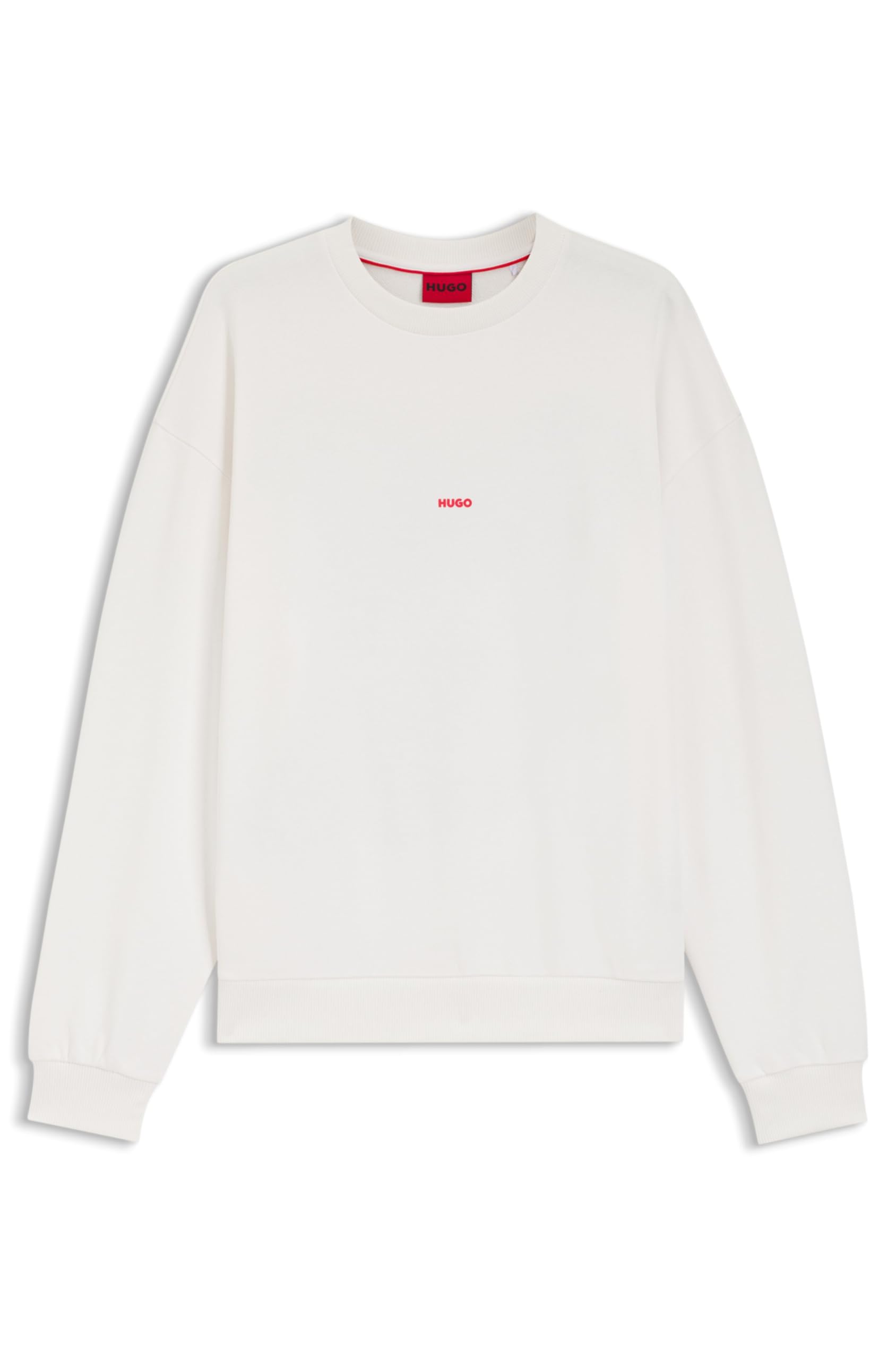 HUGO BOSS Sudadera Relaxed fit en Felpa de algodón con ilustración de Perro Talla ECH Color Natural