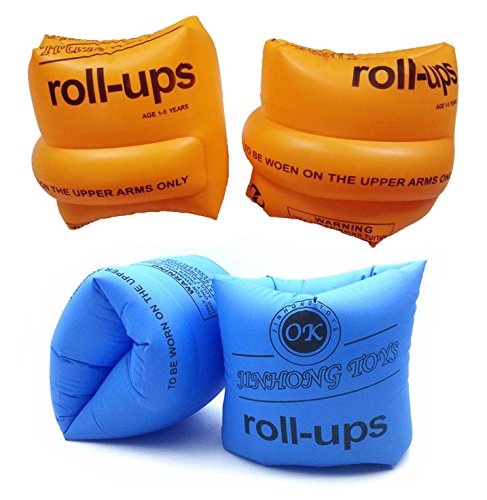 Topsung Floaties Inflatable Swim Arm Bands Rings Floats Tube Armlets for Kids and Adult