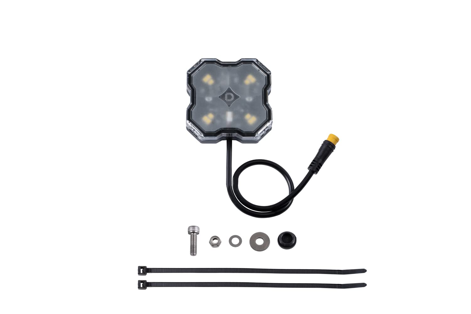 Diode Dynamics Stage Series LED Rock Light (one), White Diffused M8-image-1
