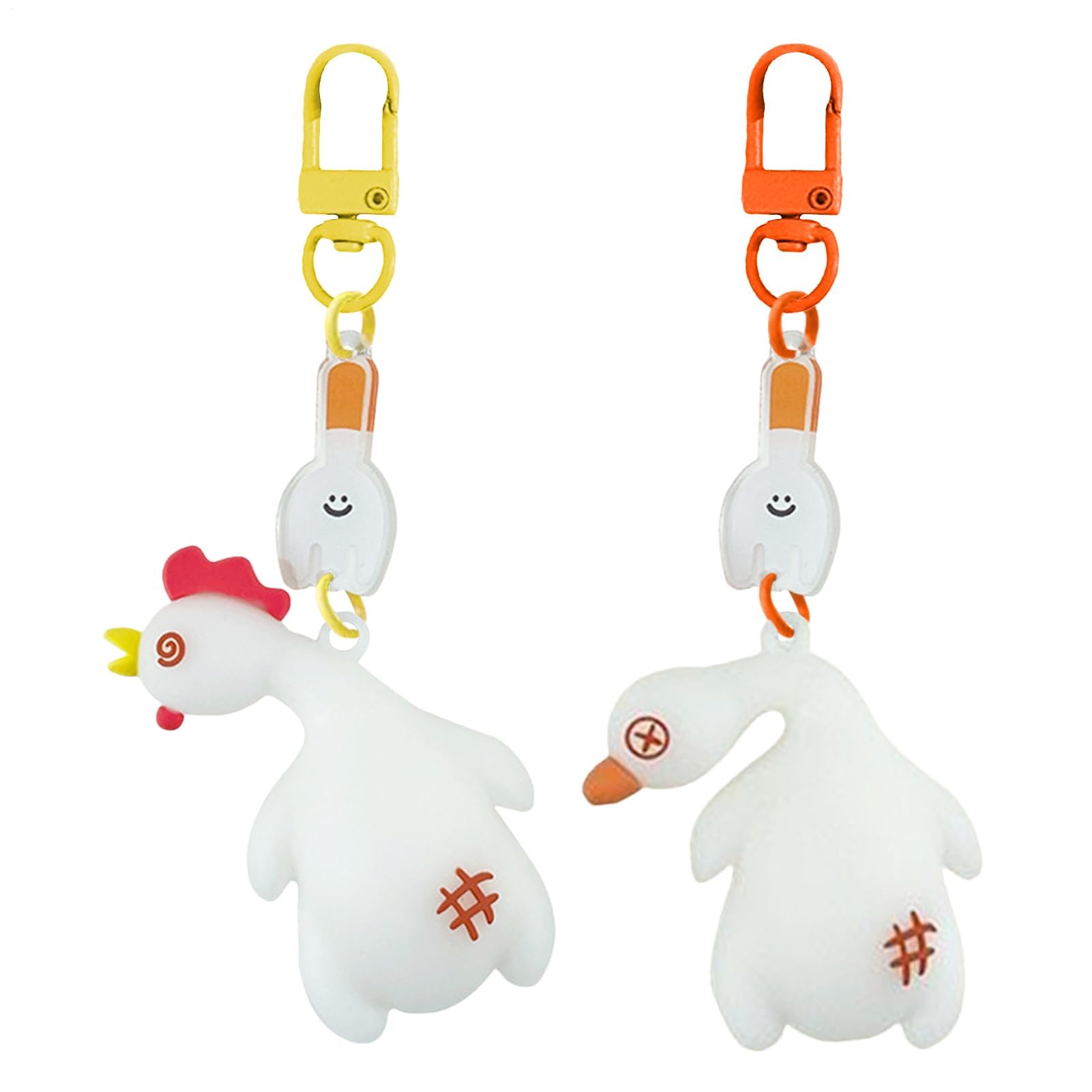 Amazon.co.jp: ニワトリキーホルダー, ローストダックデザインカラー