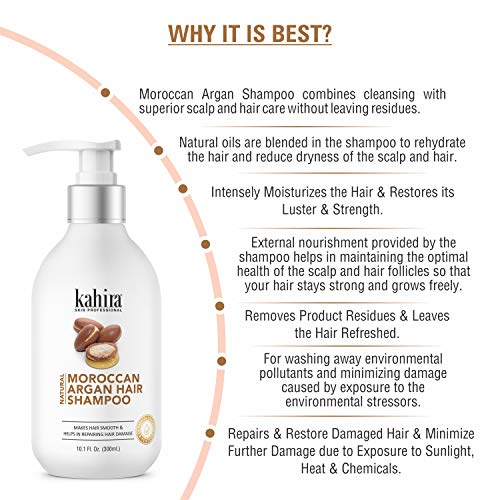 Image of Damage Repair Combo: 21 Herbs Ayurvedic Hair Oil (200ml) & Natural Moroccan Argan Hair Shampoo (300ml) - Makes Hair Smooth, Helps in Repairing Hair Damage & Deep Root Nourishment