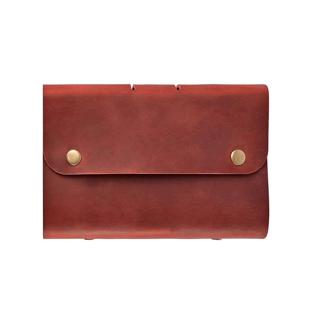 Hand-Sewn Leather A6 Organizer, Da Vinci Cover