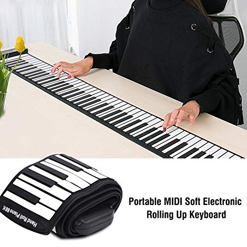 88 Touches Roll Up Piano Piano Pliable Flexible Électrique Numérique Roll Up Clavier Piano Cadeau Musical avec Affichage… - Les Beatles, Paul McCartney, John Lennon, RIngo Starr, George Harrison 88 Touches Roll Up Piano Piano Pliable Flexible Électrique Numérique Roll Up Clavier Piano Cadeau Musical avec Affichage… – Image 3