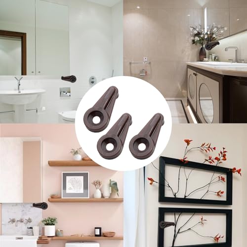 image for Pocoxll 50 Pack Brown Glass Retainer Clips，Versatile Clips for Windo