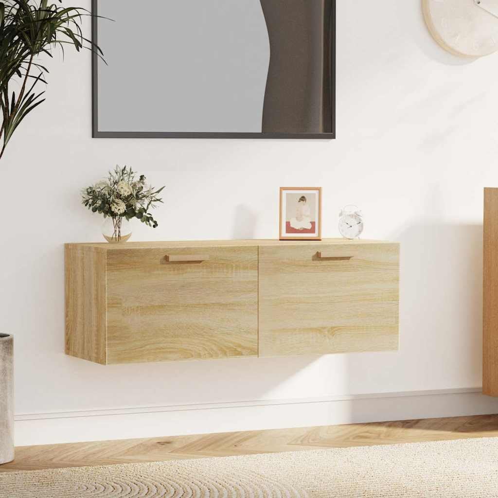 Szafka ścienna dąb Sonoma 100 x 36,5 x 35 cm materiał