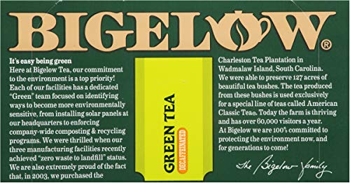 Bigelow Decaffeinated Green Tea Bags, 20 Count Box (Pack Of 6) Decaf Green Tea, 120 Tea Bags Total & Decaffeinated Earl Grey Black Tea Bags 20-Count Boxes (Pack Of 6), 120 Tea Bags Total #TOP2