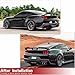 Rear Trunk Spoiler Compatible with Ford Mustang GT Dark Horse 2024 2025 Gloss Black ABS Rear Lip Wing Spoiler Deck Lid
