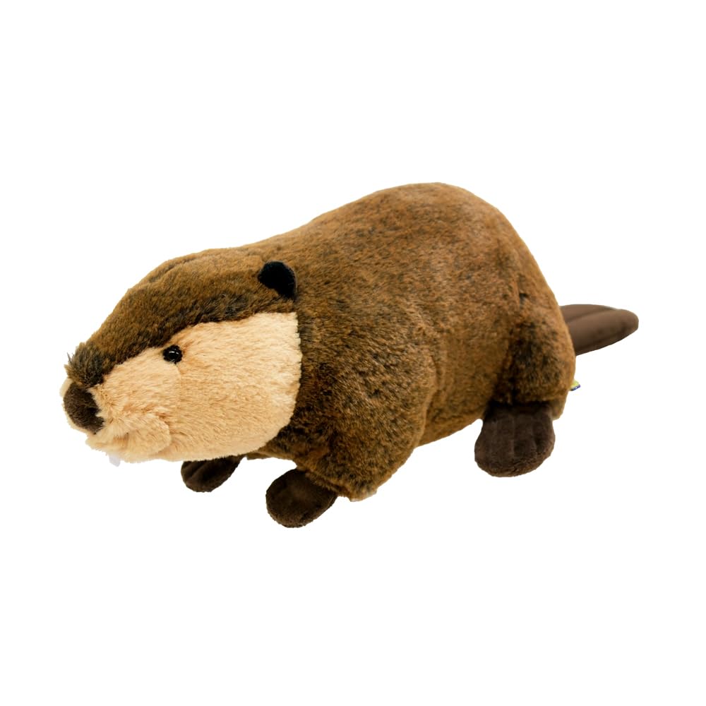 Sunlemon Kneeling Beaver Plush S 18.3in Lap Pillow Stuffed Animal Japan