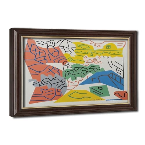 Bass Rocks Stuart Davis impression sur toile décoration murale salon 50x76