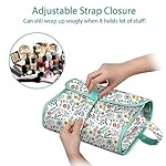 Fintie Portable Toiletry Cosmetic Travel Bag, Large Water Resistant Hanging Makeup Organizer Storage Pouch Case for Women Girls, Spring - Image 4