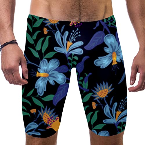 Maillot de bain homme confortable évite les irritations short plage bleu foncé fleurs S au 3XL