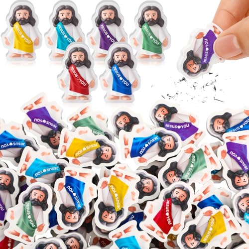 Borradores cristianos Jesús te ama de Yexiya para detalles religiosos infantiles, 100 pzas